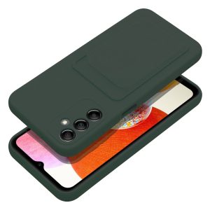 Θήκη Σιλικόνης Sonique Card Case Samsung Galaxy A14 4G / Galaxy A14 5G Πράσινο Σκούρο