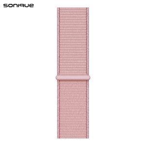 Λουράκι Official Nylon Band Sonique για Apple Watch (42/44/45/49MM) Ροζ Χρυσό