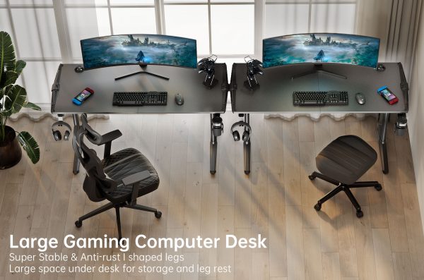 Gaming Γραφείο - Eureka Ergonomic® ERK-GIP-55B-V2-EU 148x60x79.5cm